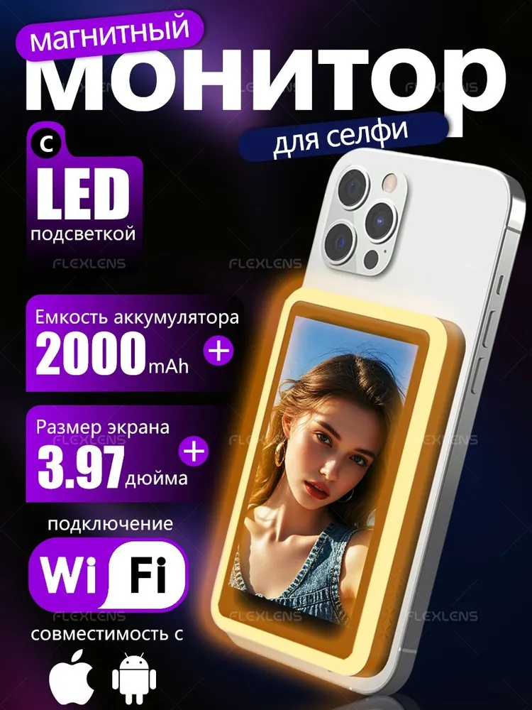 Магнітний селфі монітор 