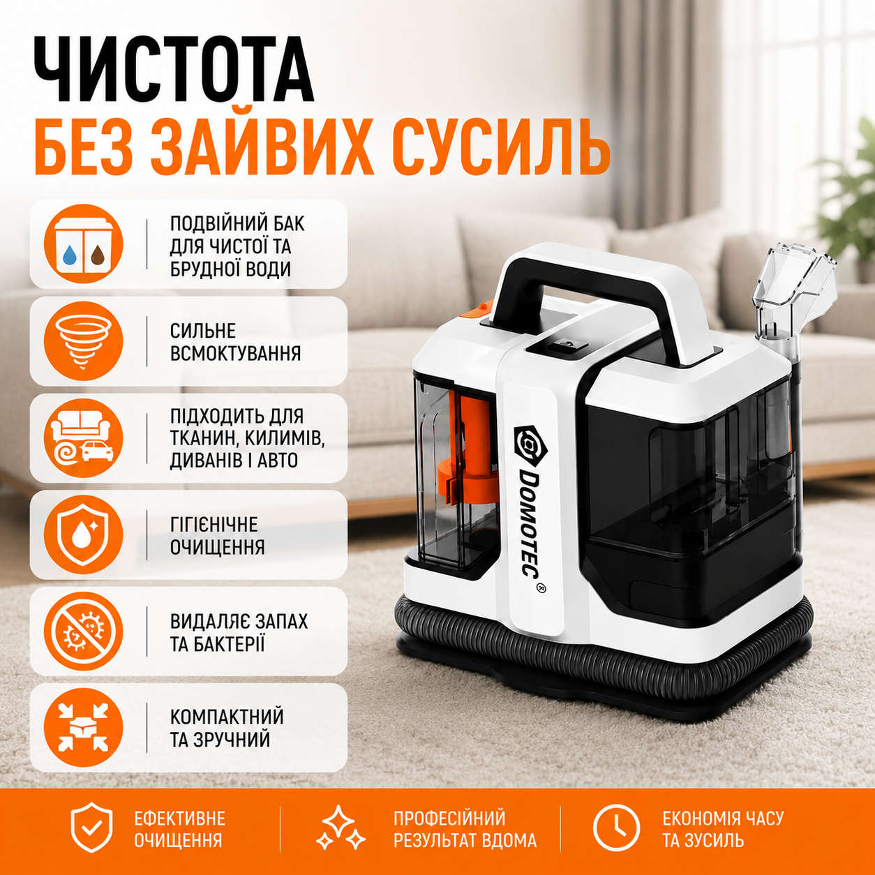 Переваги миючого пилососа